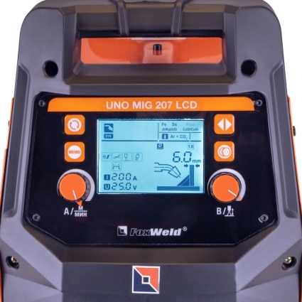 Полуавтомат UNO MIG 207 LCD с маской